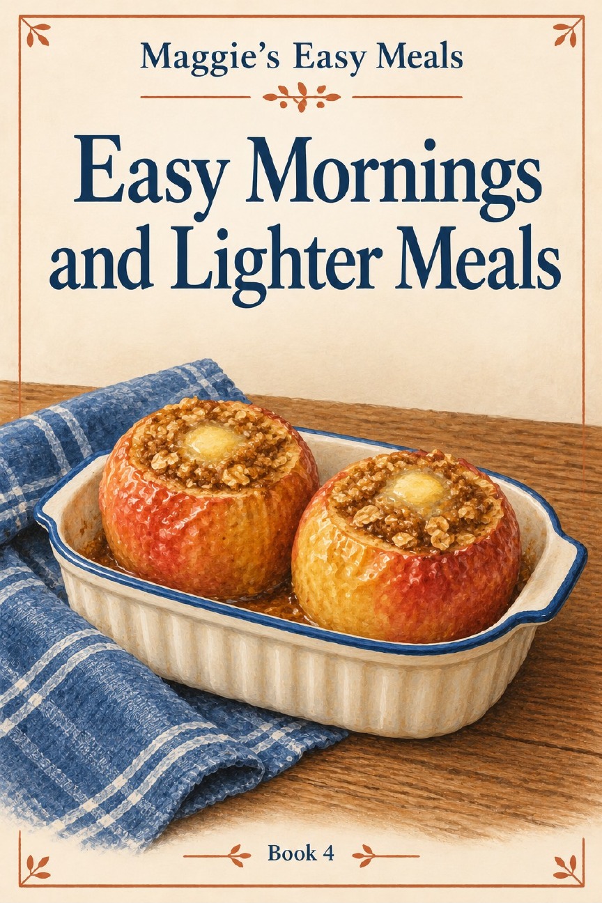 Official cover of Easy Mornings and Lighter Meals, Maggie’s Easy Meals Book 4